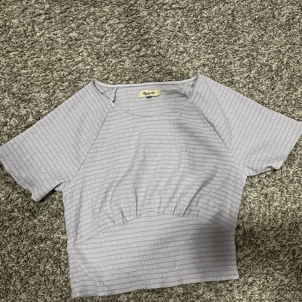 Madewell Striped Crop Top